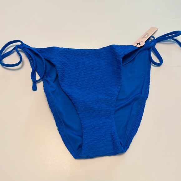 Victoria's Secret Blue Bikini Set push up removable pad Cheeky bottoms Large - Picture 11 of 11